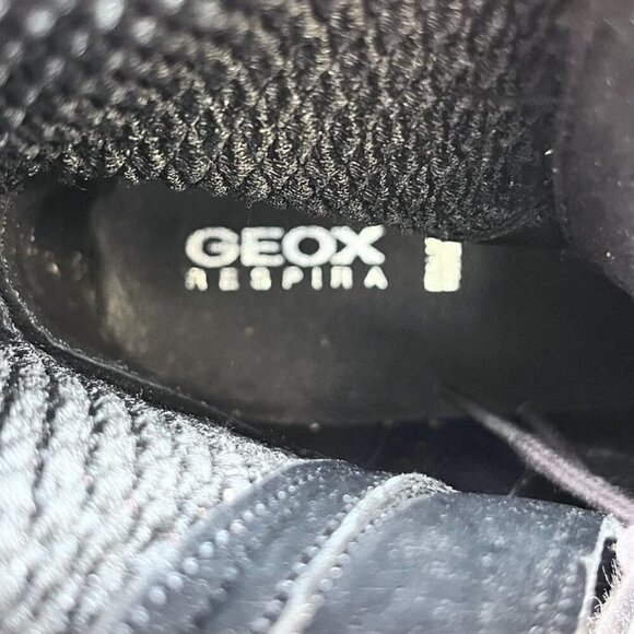 GEOX Respira Iridea Lace-Up Ankle Boots Size 39 EU US 9 Brown Suede Zip Side - Picture 10 of 15